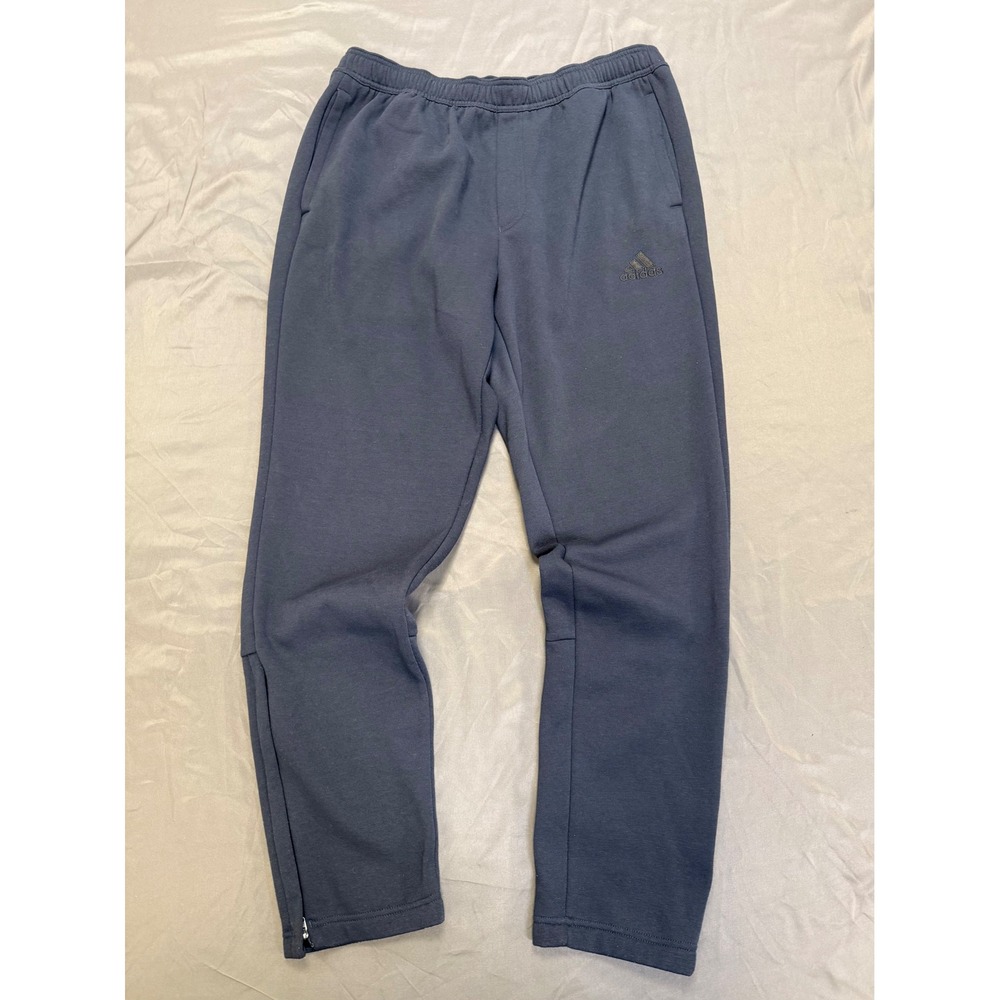 Adidas Mens Navy Blue Fleece Lined‎ Ankle Zip Sweatpants JP0373 OV9001 XL